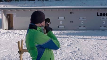 Schiessen mit dem Lasergewehr